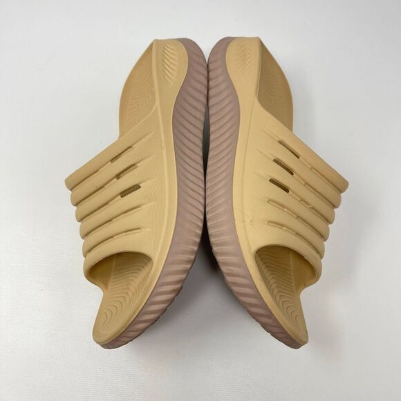 Kuailu Recovery Slides Sandals Tan Brown Cushioned Arch Support Women’s Size 9 - Picture 6 of 11